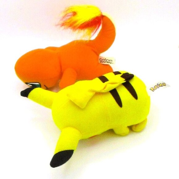 Pokemon Pikachu & Charmander Plush Toys Set 2022 & 2015 Toy Factory - Picture 3 of 3